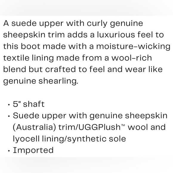 UGG Sheepskin Mini Braid Boots Hardwood Color - Picture 10 of 10